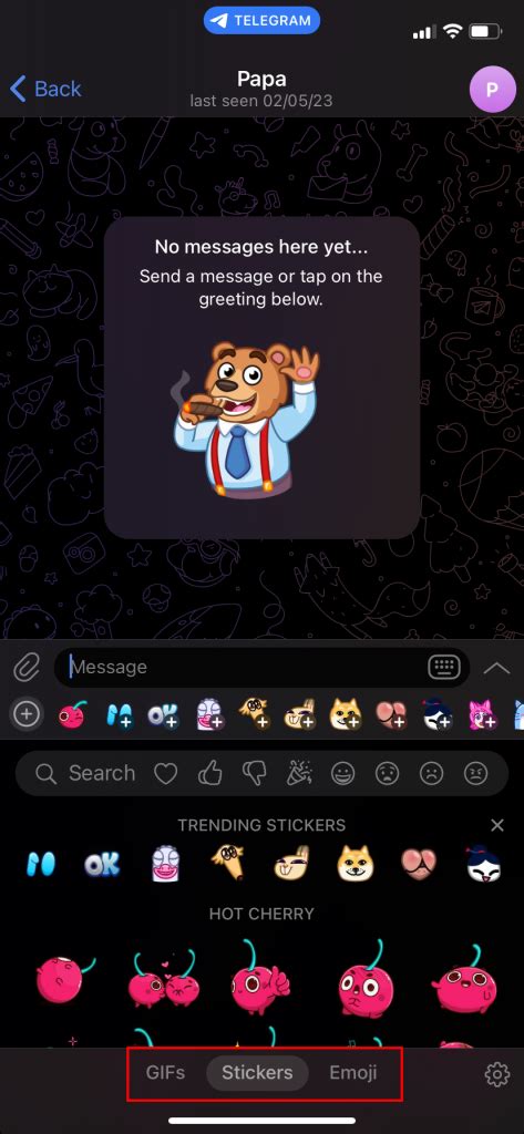 Telegram: How to Use Stickers