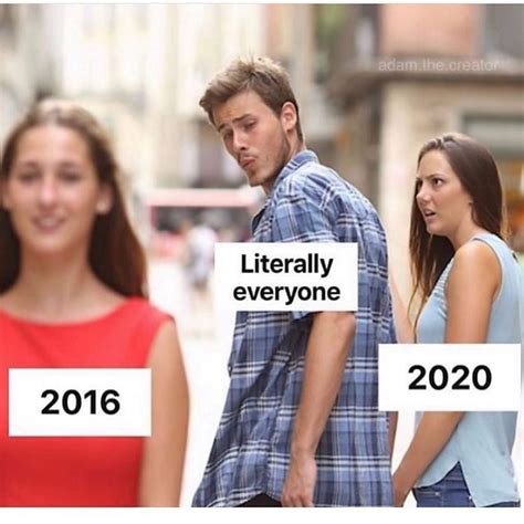 2016. Literally everyone. 2020. - Funny