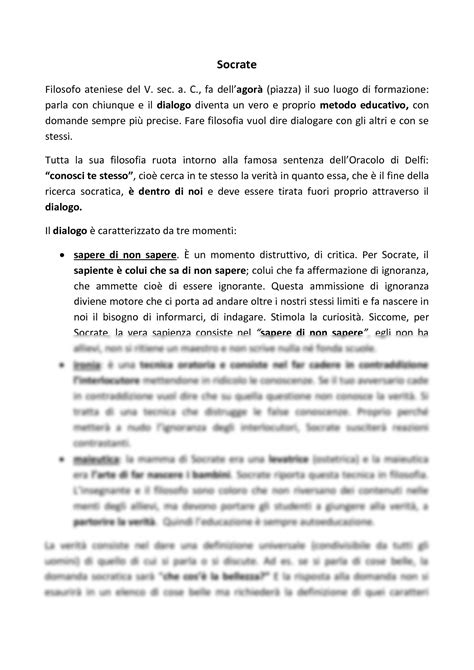 SOLUTION Socrate Filosofia Studypool