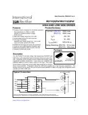 Infineon IR2110 DataSheet V01 00 EN Pdf Data Sheet No PD60147 Rev V