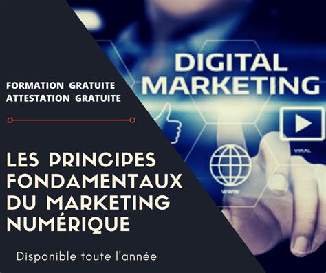 Les Principes Fondamentaux Du Marketing Numérique Formation Gratuite