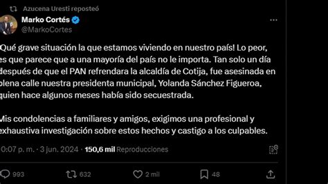 ¿quién Ganó La Elección En Cotija Municipio Donde Asesinaron A La Alcaldesa Panista Yolanda