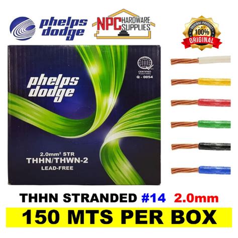 ORIGINAL PHELPS DODGE PD Stranded Wire Thhn Thwn 2 AWG 14 2 0mm 2 0