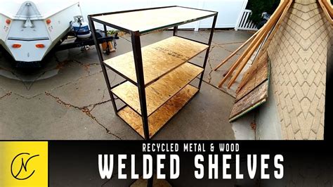 Welding Metal And Plywood Shelves Youtube