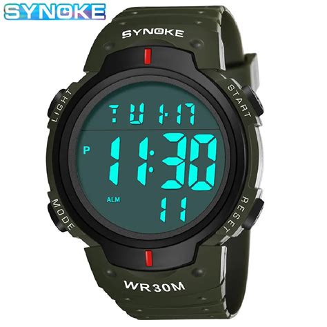 Synoke Outdoor Sport Watch M Waterproof Digital Men Fashion