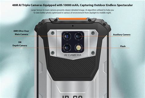 Oukitel Wp Ip Rugged Waterproof Smartphone Mt T Octa Core V A