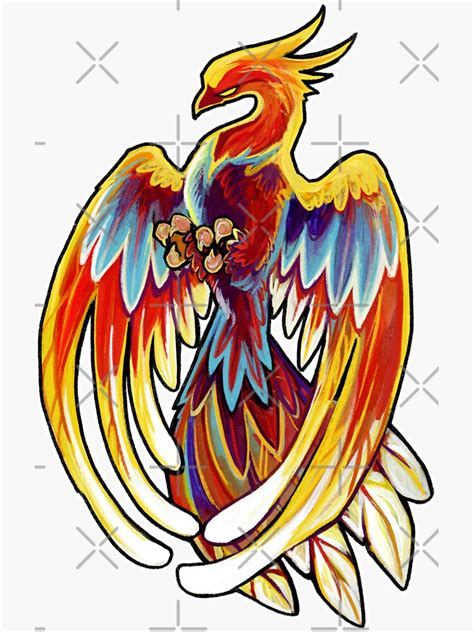 Phoenix Sticker For Sale By Artofbianca Redbubble