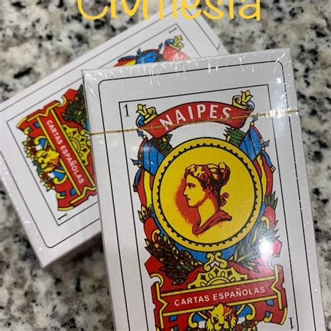 Deck Spanish Playing Cards Baraja Espa Ola Cards Naipes Etsy