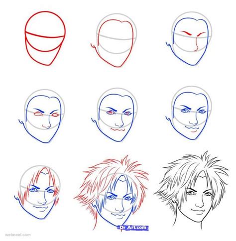 How To Draw A Face 25 Step By Step Drawings And Video Tutorials Face Drawing Drawings