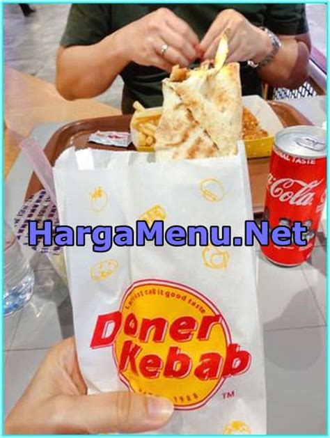 Harga Menu Doner Kebab Terbaru