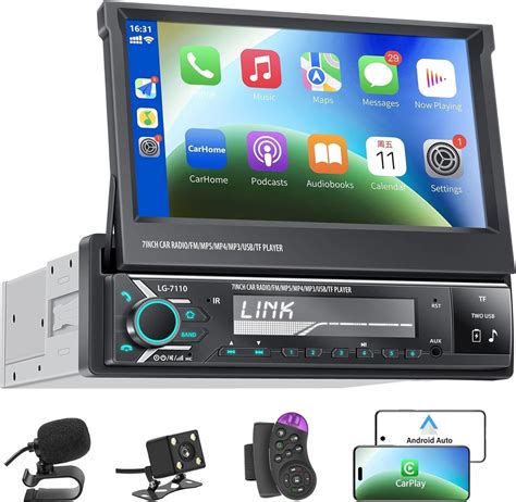 Amazon Single Din Flip Out Screen Car Stereo With Wireless Carplay