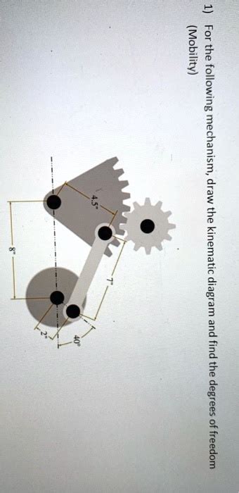 Solved For Mobility Following Mechanism Draw Kinematic Diagram