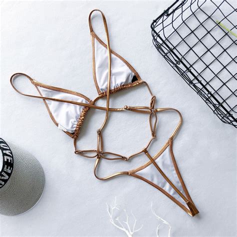 Womens High Cut Onepiece Swimsuit Micro Bikini Triangle Swimwear Bodysuit Free Shipping Up