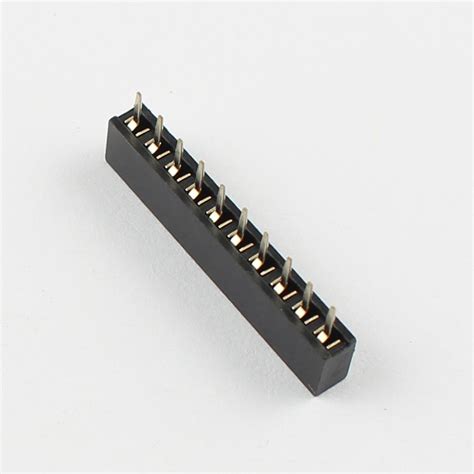 10Pcs 2mm 2 0mm Pitch 10 Pin Female Single Row Straight Pin Header