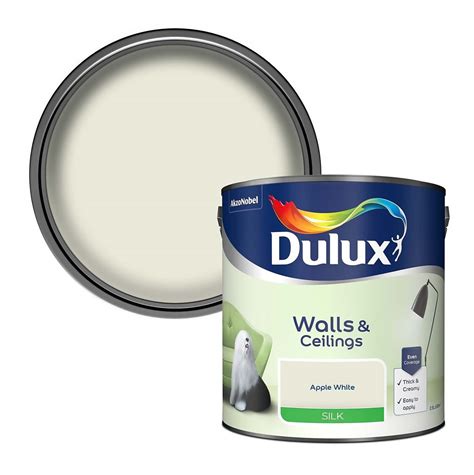 Buy Dulux Apple White Silk Emulsion Paint 2 5L From 19 99 Today