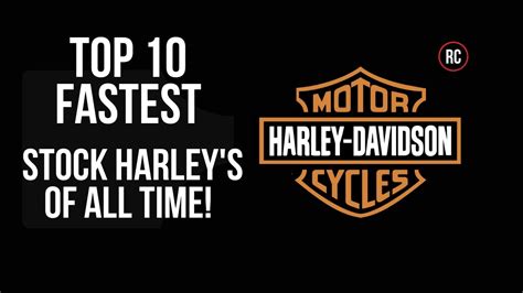 Top 10 Quickest Harley Davidson Motorcycles 0 100 All Stock YouTube