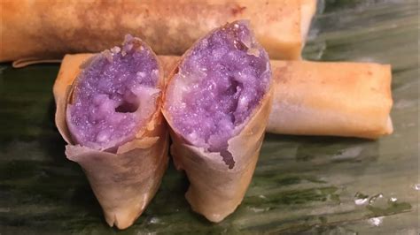 Ube Turon Malagkit W Cheese Youtube