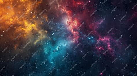 Premium Photo Colorful Outer Space Galaxy Ethereal Symbolism And