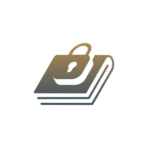 Premium Vector Modern And Elegant Book Padlock Logo