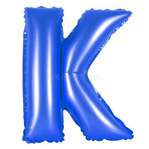 Letter K From English Alphabet Dark Blue Stock Illustration