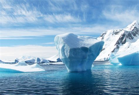 Immagini Belle Ghiacciaio Scenario Blu Artico Iceberg Fusione