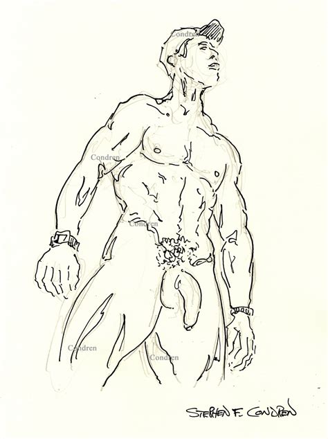 Nude Male Art Pen Ink Drawings And Watercolors Gay Fine Art