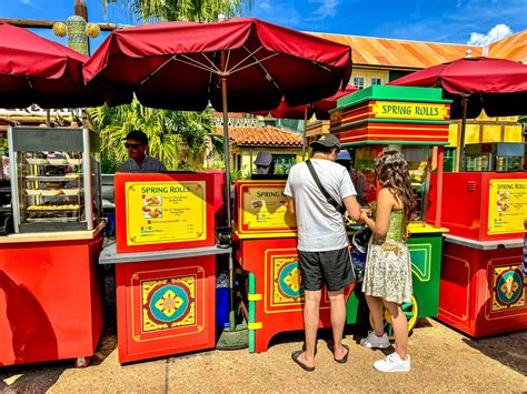 Iconic Disney Snacks Spring Rolls From Spring Roll Cart Mickeyblog