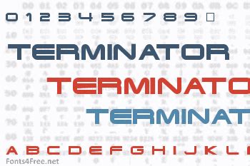 Terminator Font Download - Fonts4Free