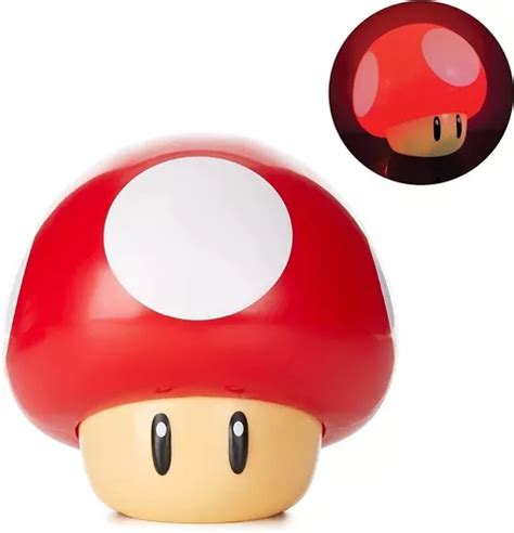 Lampara De Mesa Coleccionable De Hongo 3d Super Mario Bros Envío gratis