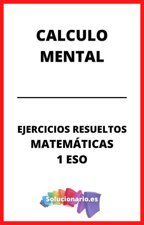 Ejercicios Resueltos De Matem Ticas Eso Pdf