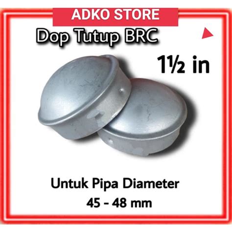 Jual Dop Tutup Tiang Pagar Brc Inch Topi Pipa Galvanis Satu