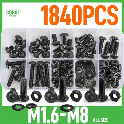 Rodada Hex Cap Kit Parafuso Cabe A O Soquete Allen Drive Parafusos