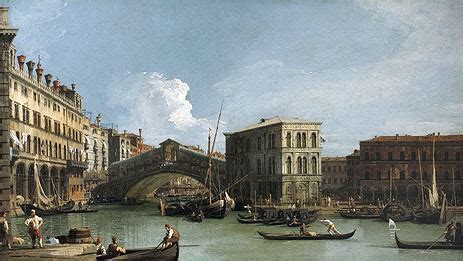 Rialto Bridge | Canaletto | Painting Reproduction 6655 | TOPofART