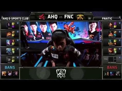 S World Championship Ahq Vs Fnatic Highlights W D Youtube