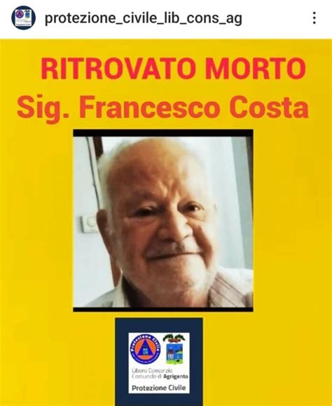 Trovato Morto Lanziano Scomparso A Bivona Welcomenetworkag