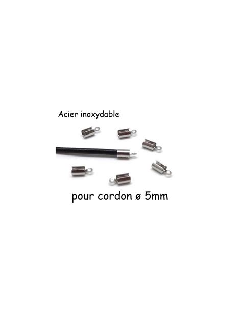 Embouts Serre Fil 5mm En Acier Inoxydable Pour Cordon Cuir