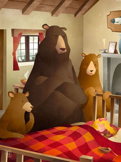 Goldilocks And The Three Bears Mark Bird Illustration