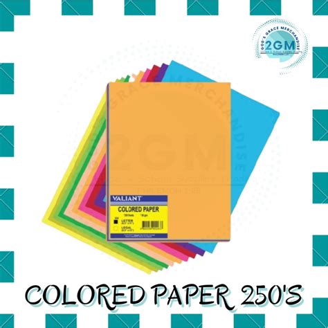 Valiant Colored Paper S Assorted Color Per Ream Sizes Short