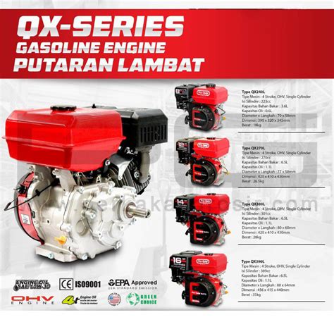 Jual Mesin Bensin Penggerak Serba Guna Pro Quip Tipe QX 240 L 8 HP