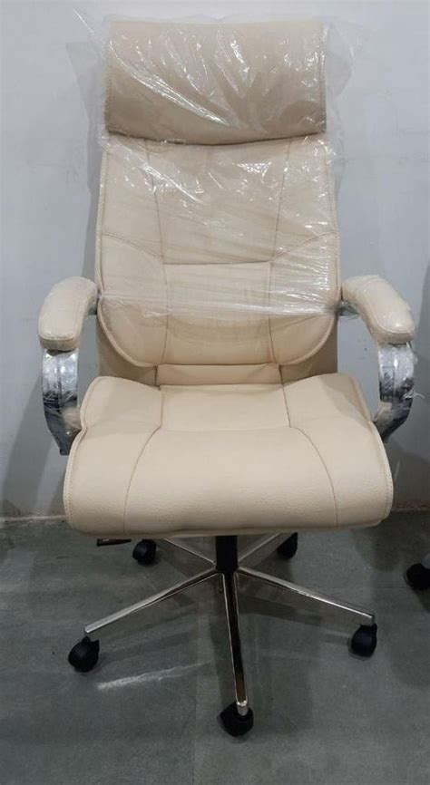 Leather Leatherette Director Revolving Chair Brown At Best Price In Dhar