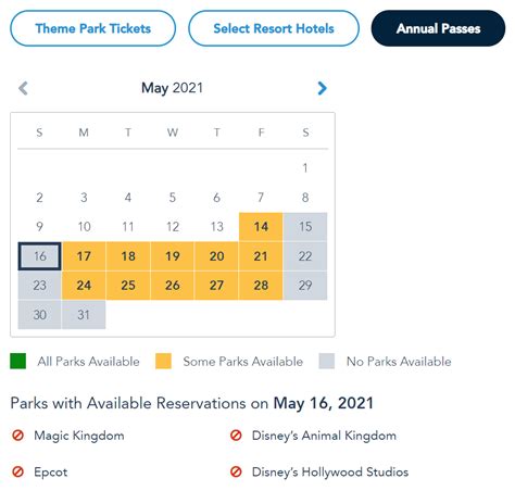 Walt Disney World Adding Park Pass Availability For Ticket And Resort