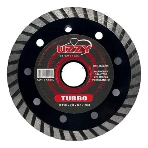 Disco Diamantado Turbo Uzzy Cor Preto MercadoLivre