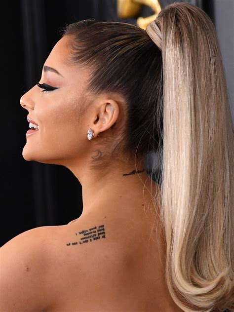 Ariana Grande Inspired Tattoo Designs Take Your Fan Love To The Next