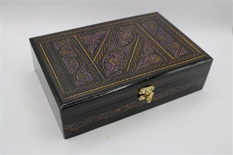 Beautiful Handcrafted Purple Wooden Jewellery Boxes For Special