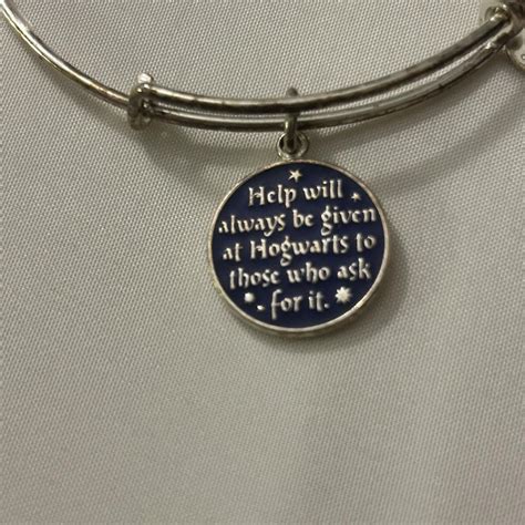 Harry Potter Alex Ani Bracelet Hogwarts Quote Depop