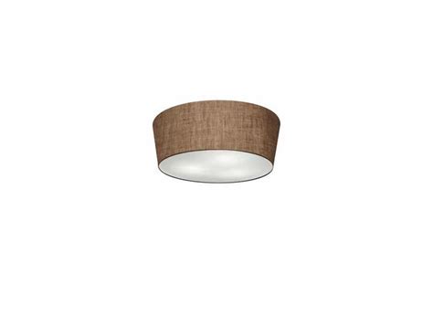 Plafon Sobrepor Cone Md 3004 Cupula Tecido 15 50x40cm Cafe O Melhor