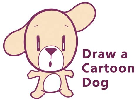 How to Draw a Cartoon Dog Standing on Two Legs Easy Step by Step Drawing Tutorial for Kids - How ...