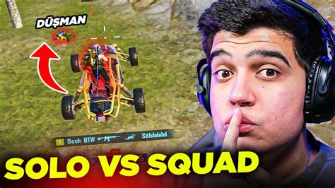 Uzun Zaman Sonra Solo Vs Squad Efsane MaÇ Pubg Mobile Youtube