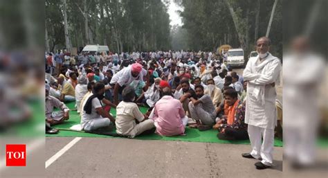 Farmers Protest In Haryana Farmers Block Roads Protest Against Centre