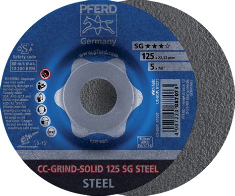 CC-GRIND SOLID Grinding Discs STEEL - Various Sizes | PFERD Australia